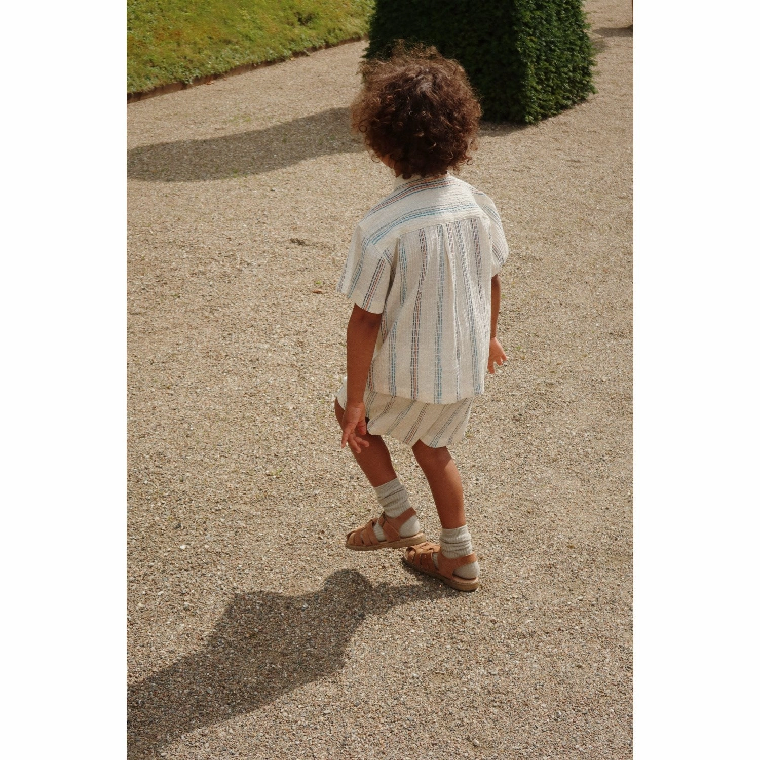 Short Sleeve Soft Texture Konges Sl?jd Antique White Vincent Ss Shirt Gots