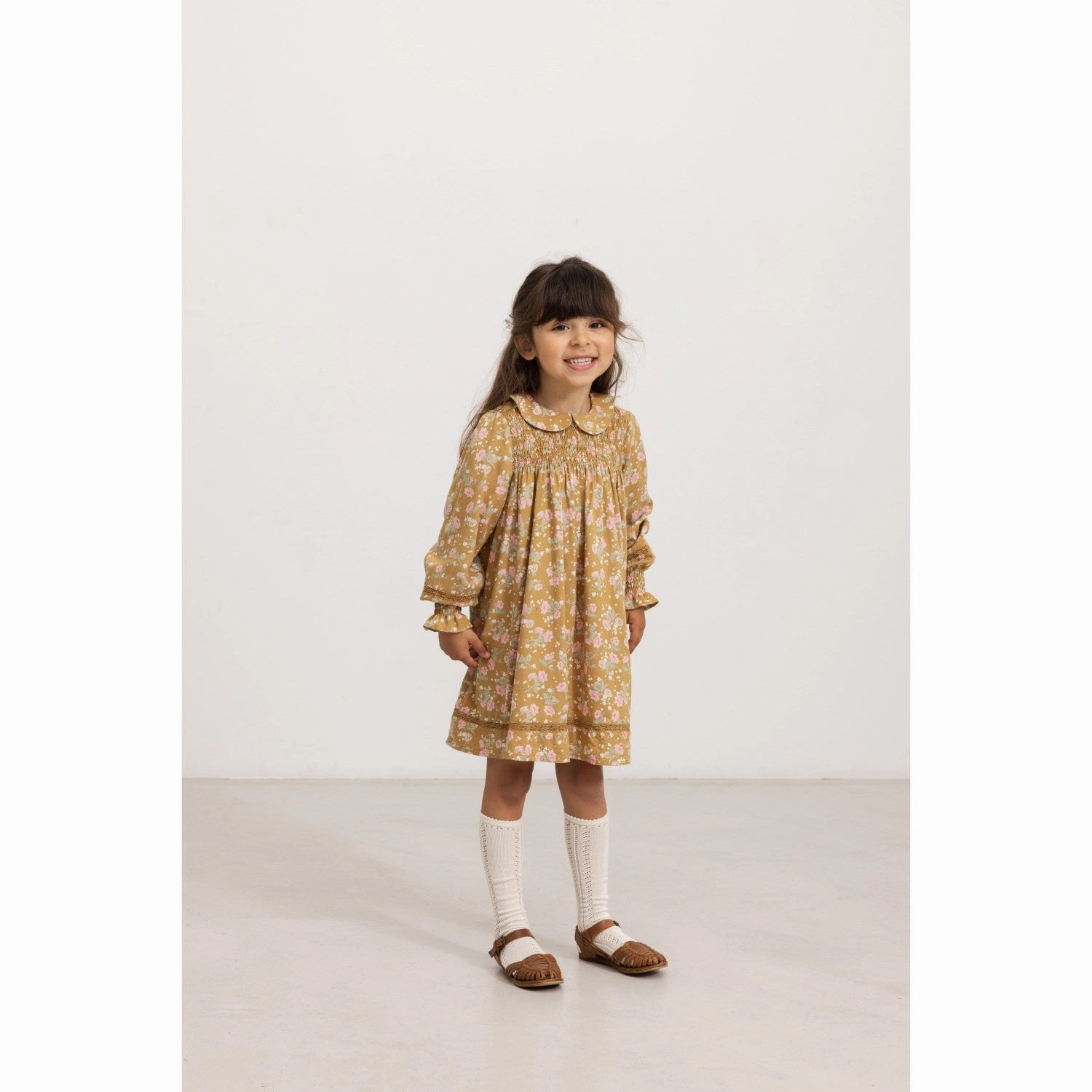 MarMar Viscose Print Summer Flower Dabina Dress Bow Soft Structured-Shape