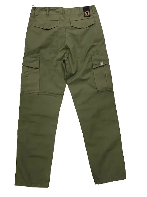 The Blue Skin Pantalone Cargo in Ripstop CARG22L 00V cat04 verde militare DurableBartack