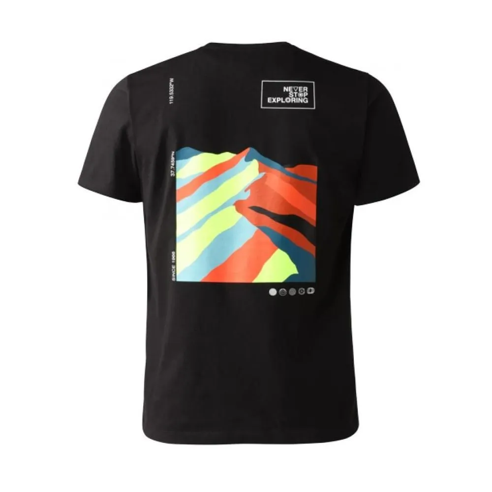 The North Face T-shirt da uomo manica corta Foundation Graphic Tee NF0A55EFUV11 black Sublimation Resistant Fabric Vintage Wash