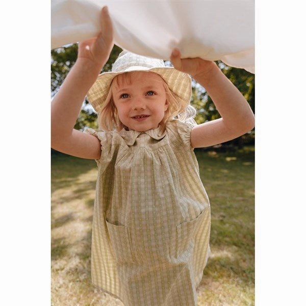 Texture Mood Fresh Motion Fl?ss Stella Dress Lime Gingham