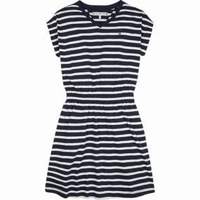 Tommy Hilfiger Breton Stripe Dress Desert Sky Stripe Airy Feel Relaxed day dress