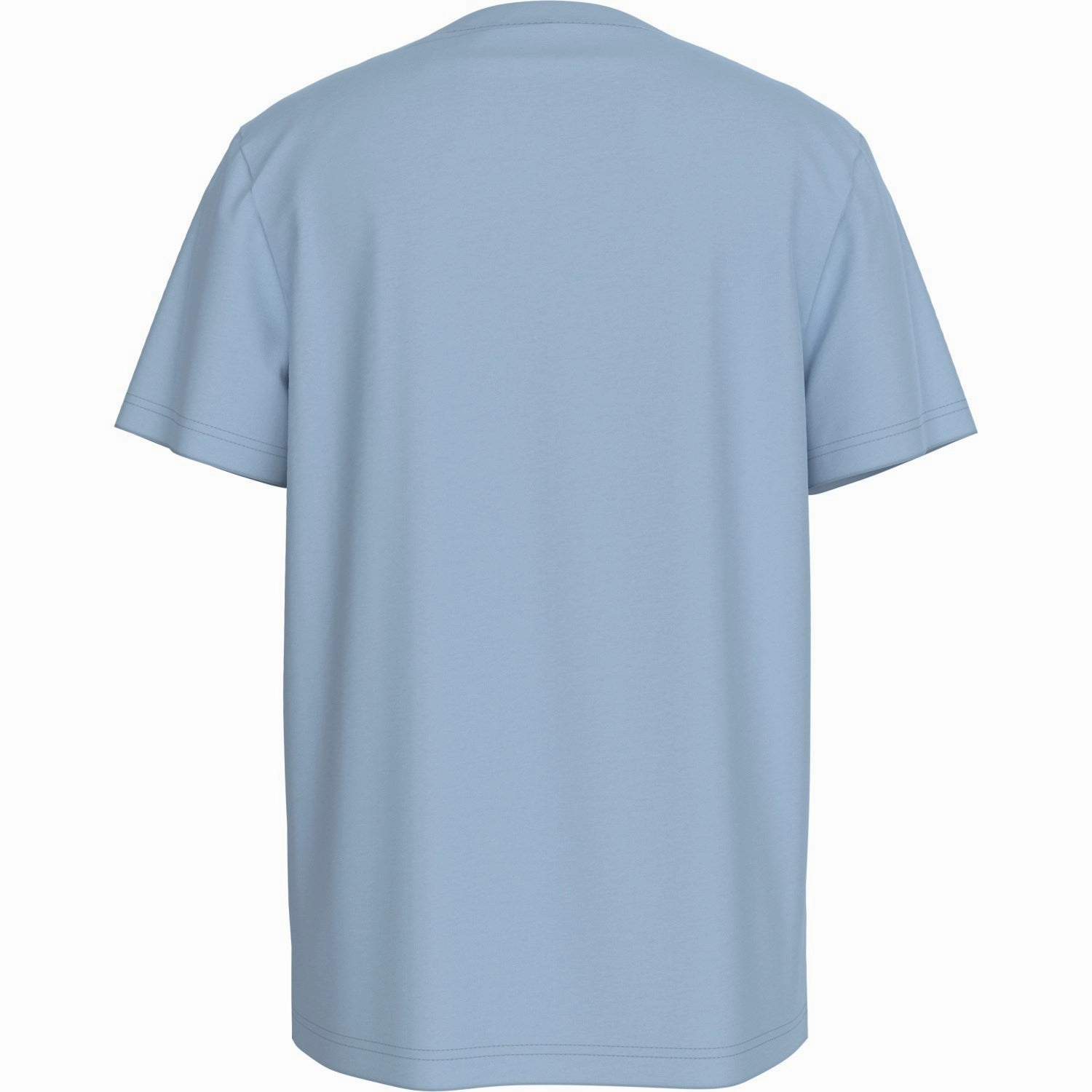 Layered Style Moisture Management Technology Calvin Klein Faded Denim Monogram Mini Badge Tee Ss