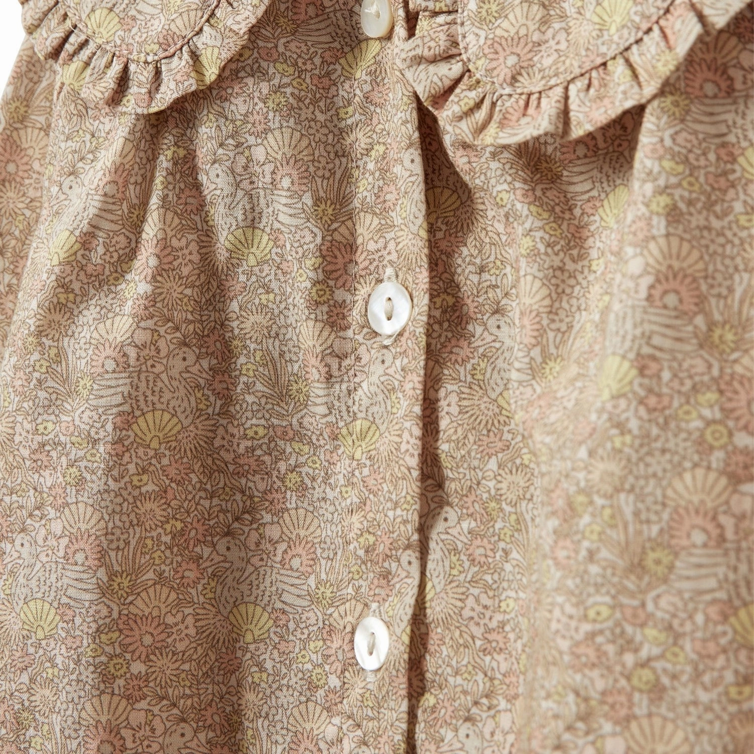 Micro Perforated Texture Sofie Schnoor Rose W Yellow Ingasb Blouse