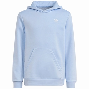 adidas Originals Light Blue Hoodie Minimalist Trim