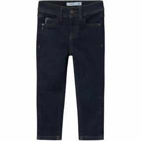 Name It Dark Blue Denim Unwashed Theo Jeans Resilient material