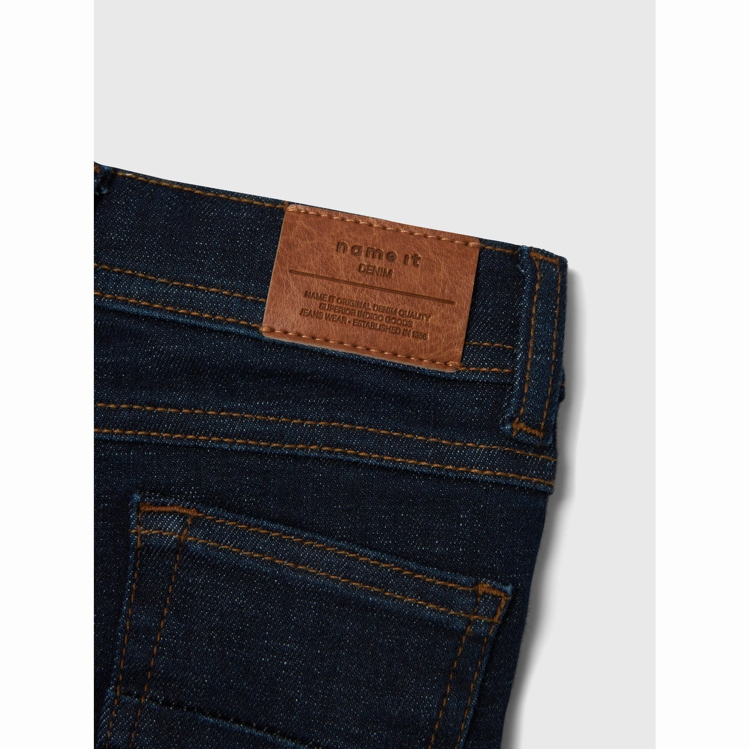 Reinforced Belt Loops Name It Dark Blue Denim Unwashed Theo Jeans