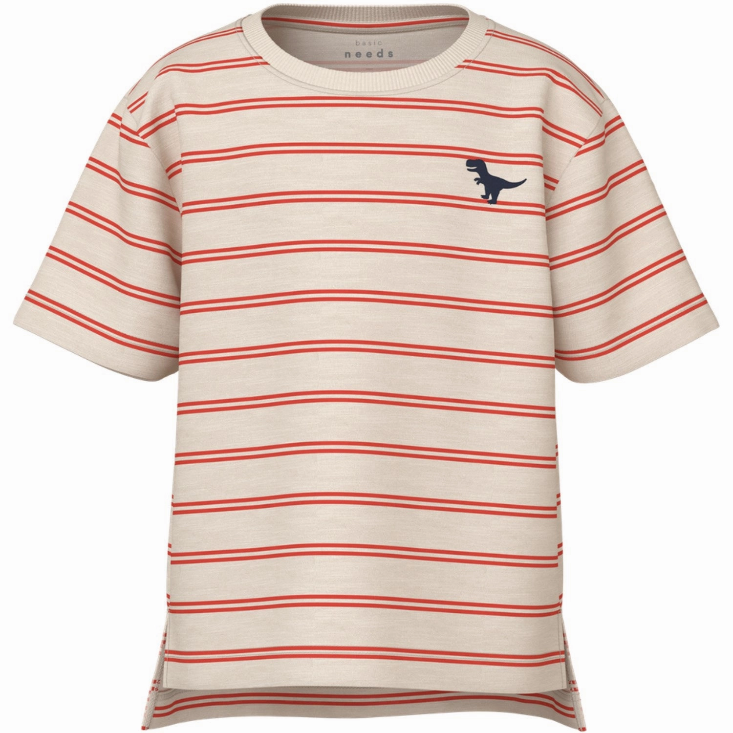 Name It Whitecap Gray Paprika Voby Regular T-Shirt Minimalist Apparel