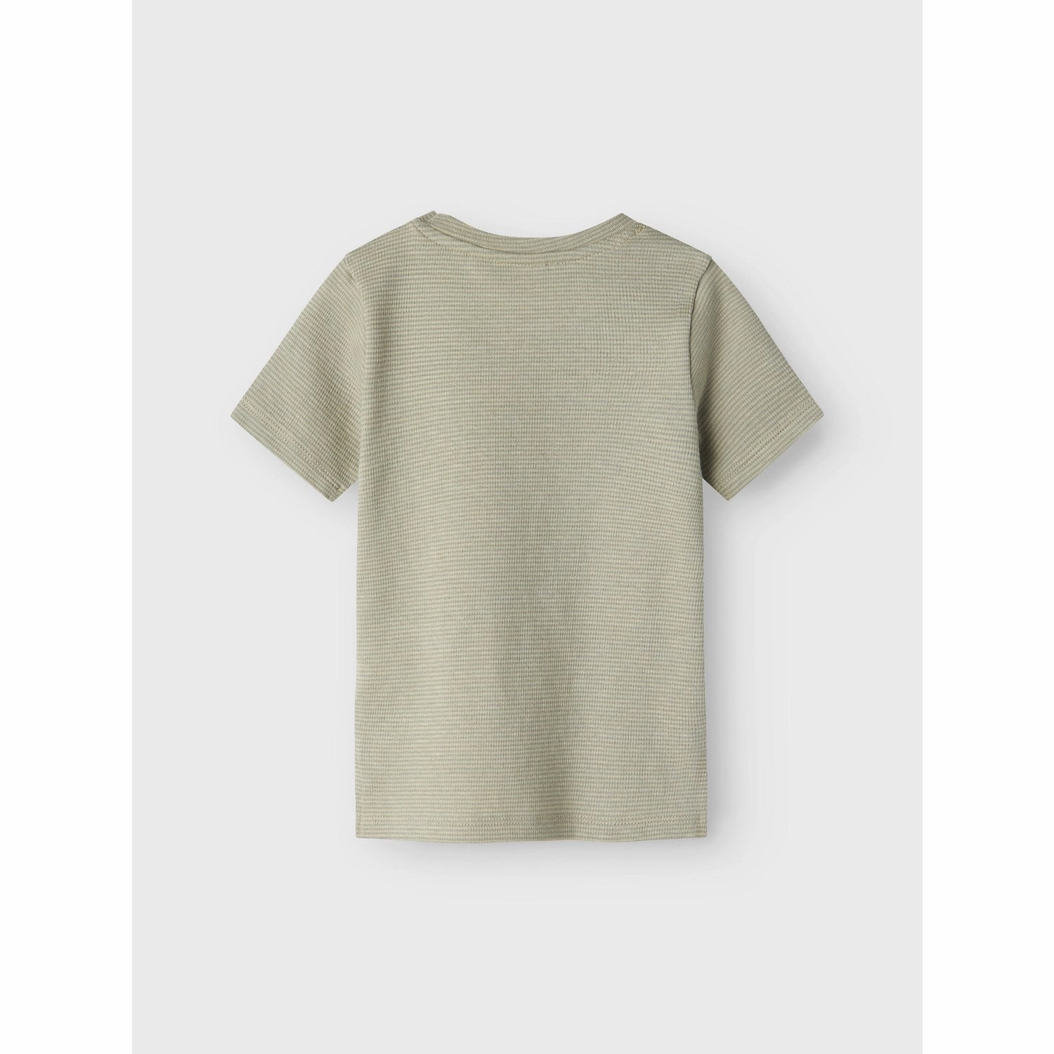 Minimal Fashion Ethically Sourced Cotton Lil'Atelier Moss Gray Feng Slim T-Shirt