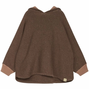 Hust & Claire Mini Toffee Melange Poppy Poncho Custom Fit Street Style