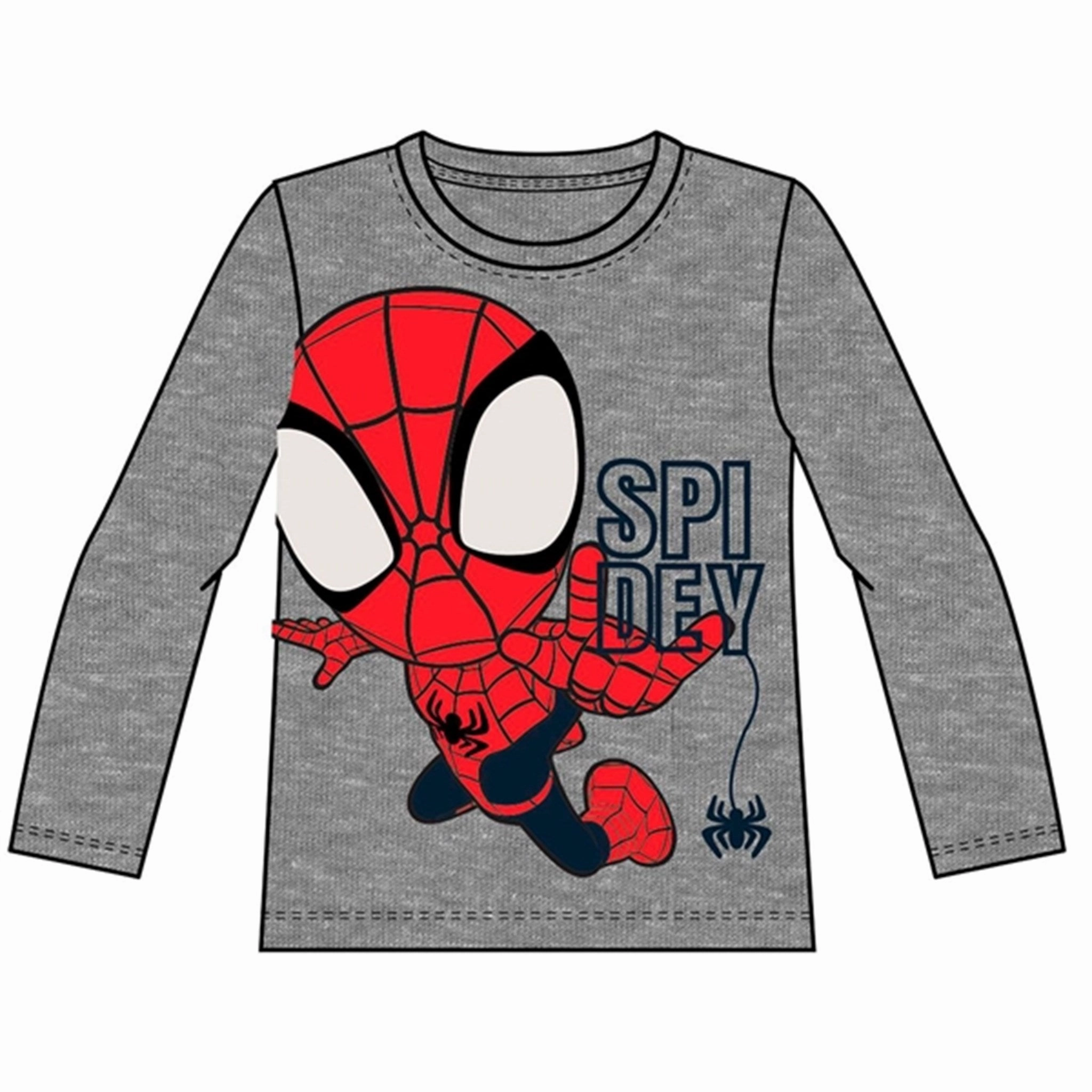 Name it Grey Melange Junior Spidey Blouse Neutral Tones Contemporary Look