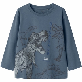 Name It China Blue Benjamino Regular Blouse Abrasion resistant Flexible Placket Structure