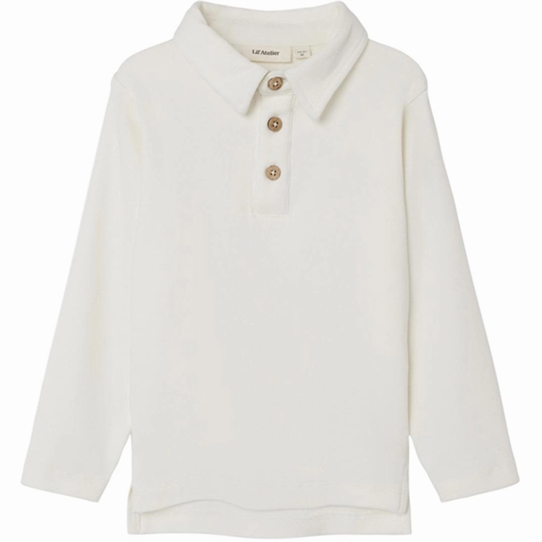 Lil'Atelier Coconut Milk Fundo Slim Blouse ComfortStretch Collar