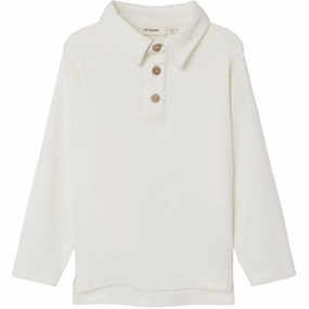 Lil'Atelier Coconut Milk Fundo Slim Blouse ComfortStretch Collar