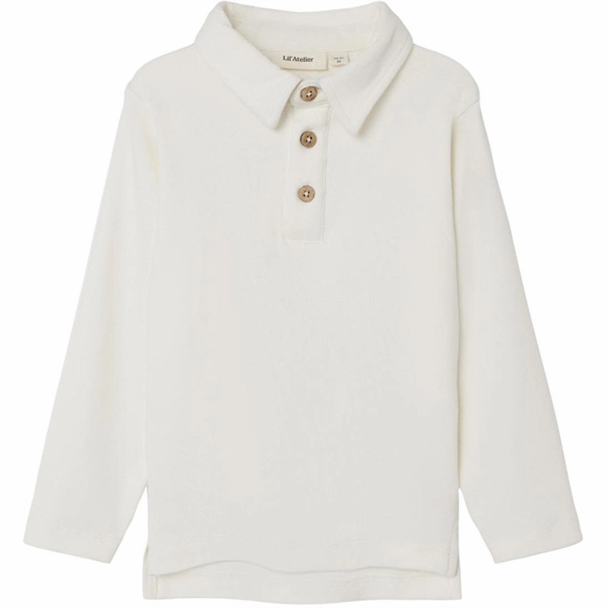 Lil'Atelier Coconut Milk Fundo Slim Blouse Street Style Yarn Dyed Collar
