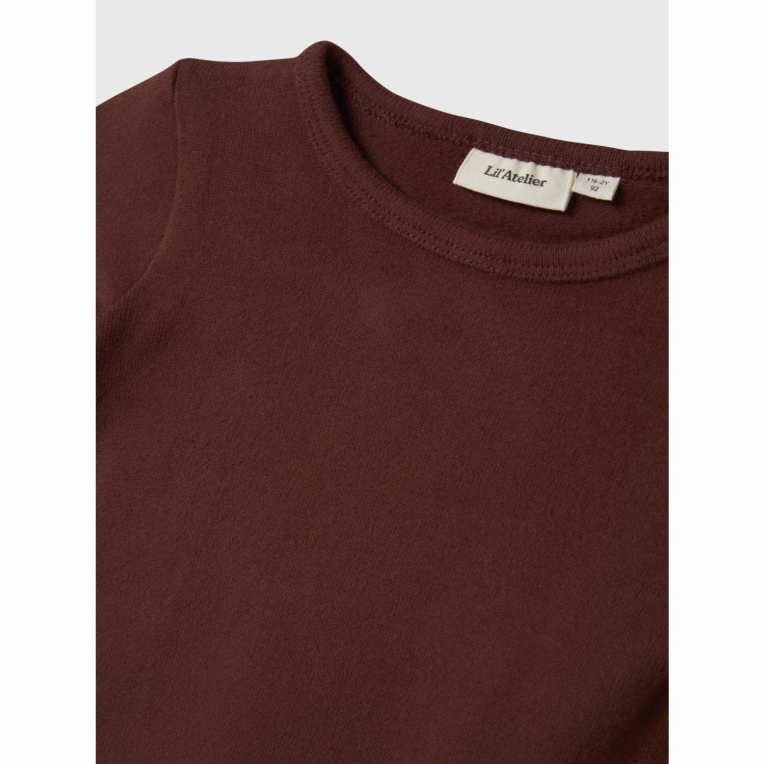 Geometric Design Classy Detail Lil'Atelier Hot Chocolate Nmfthora Hir Ls Slim Top Lil