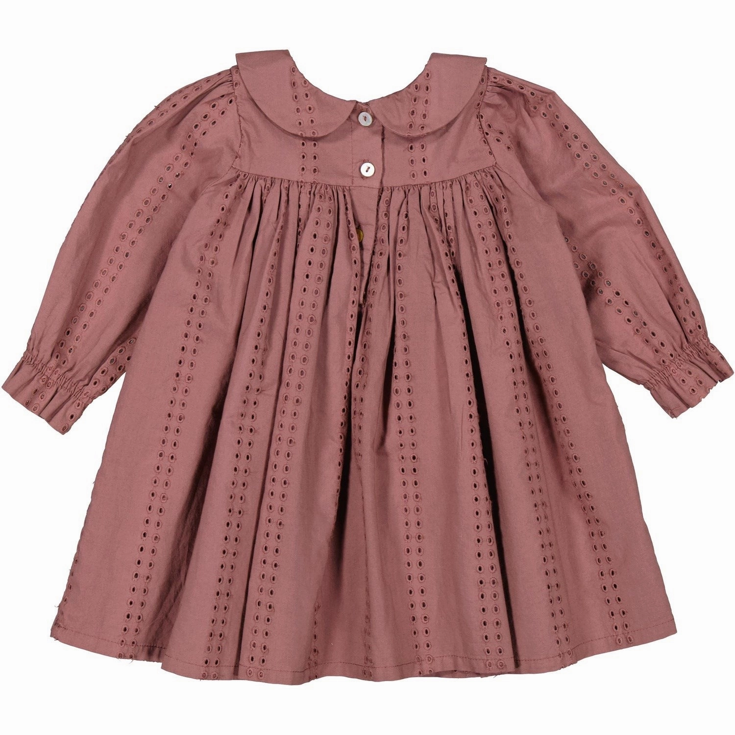 Cool Layers MarMar Broderie Anglaise Dusty Grape Dulla LS Dress