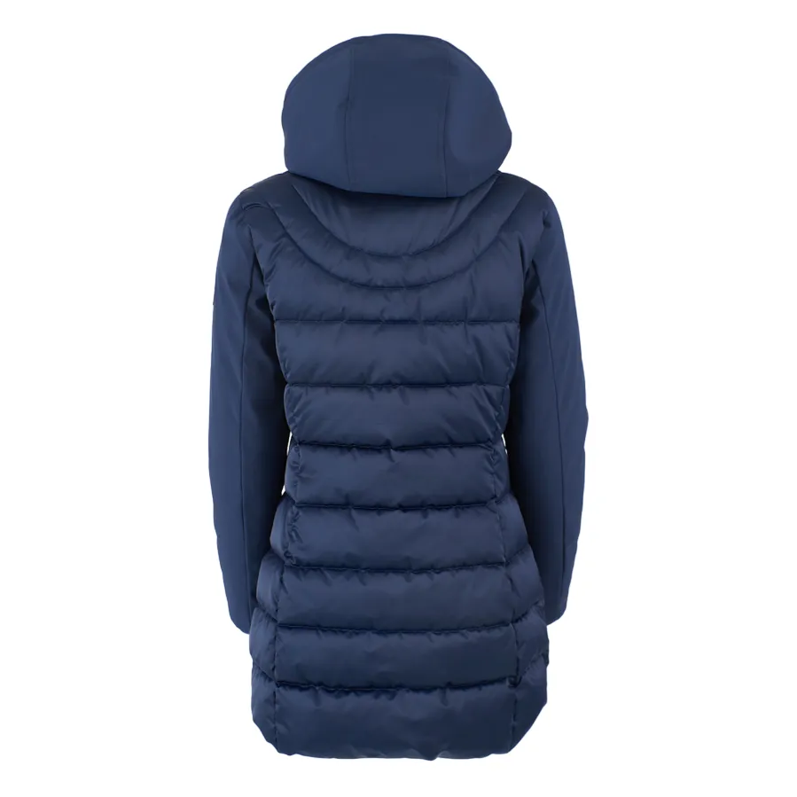 Yes Zee cappotto trapuntato da donna co finto gilet staccabile O045 blu Thermal Protection Tear Resistant Fabric
