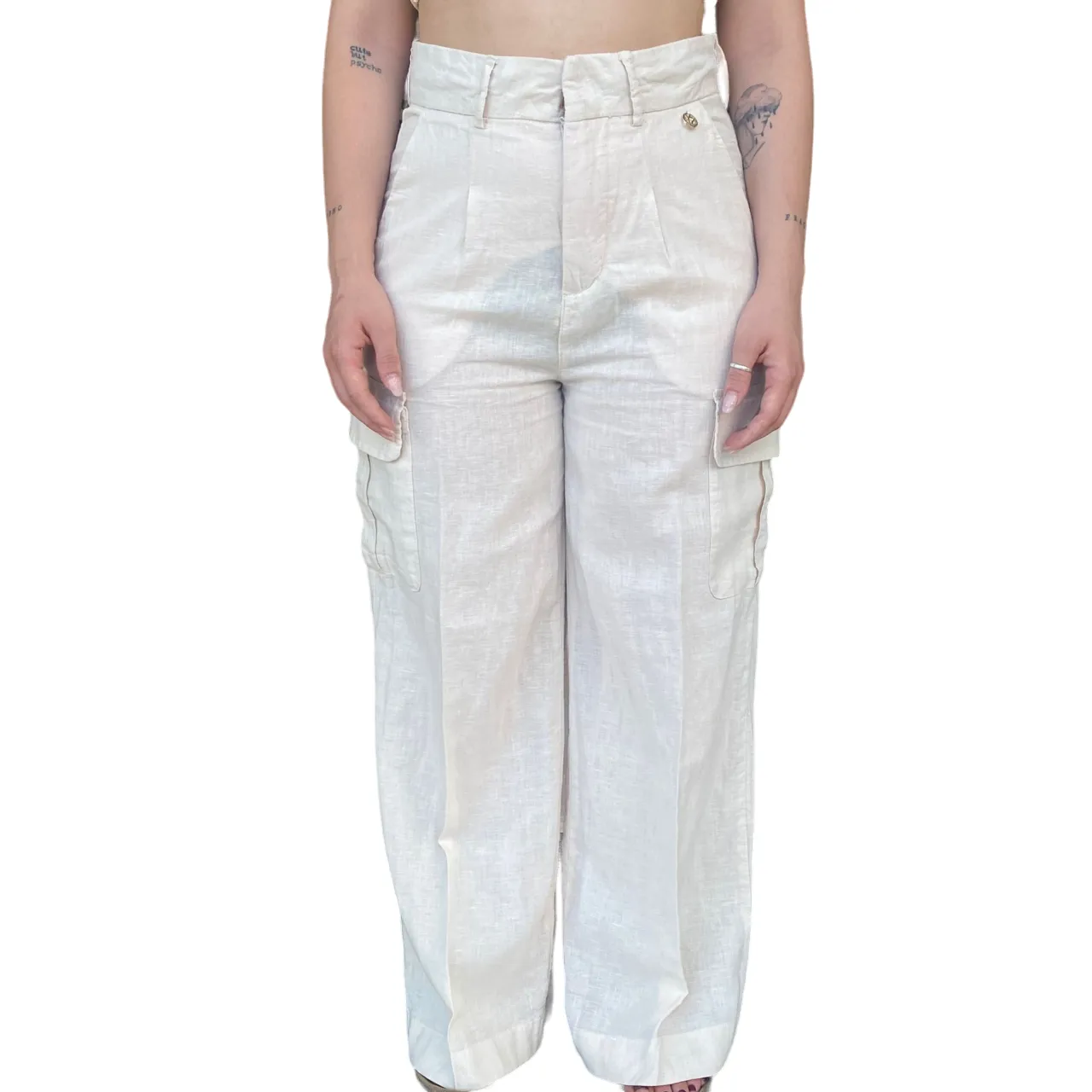 No Ride Up Design Smart Layer Yes Zee pantalone da donna con tasconi 1714 P356/J400 0250 sabbia