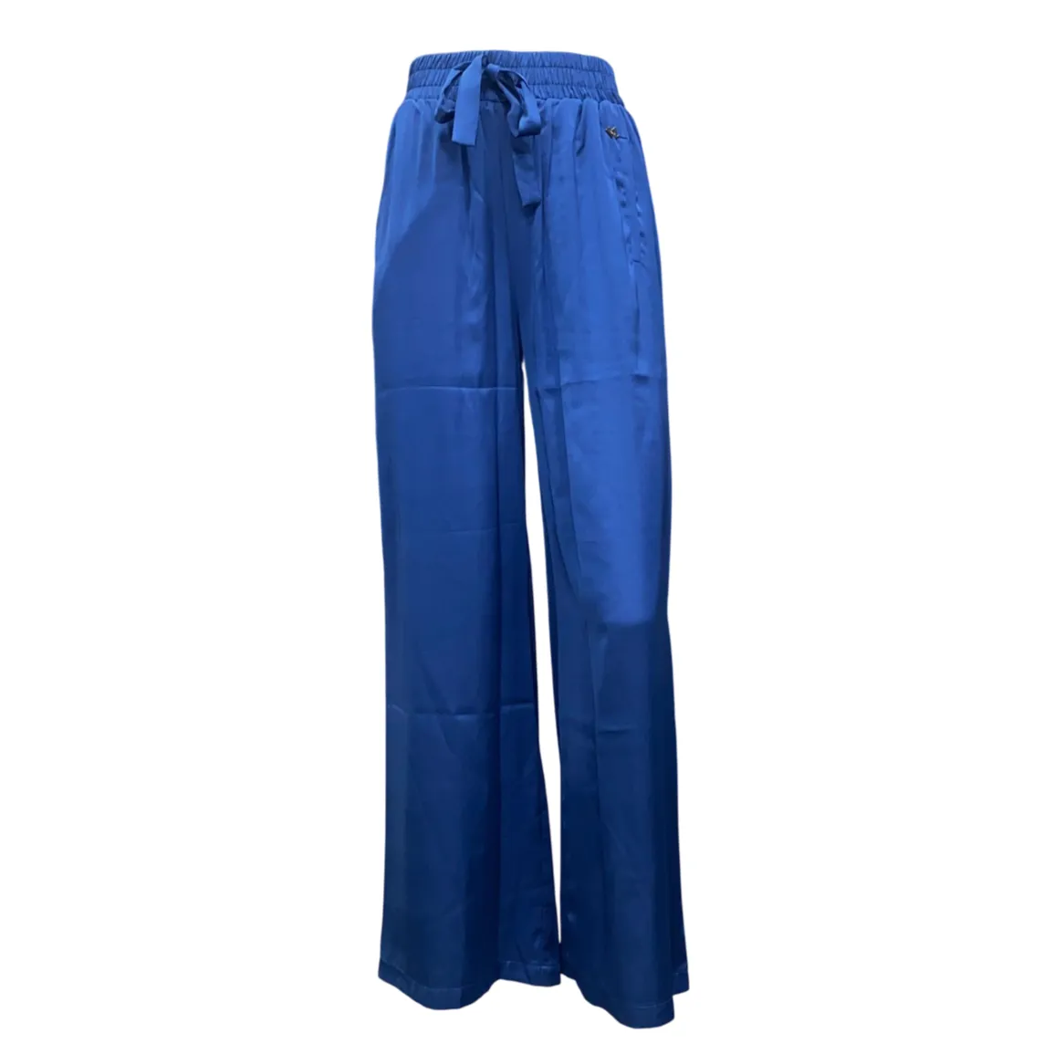 Yes Zee pantalone da donna morbido con coulisse in vita 1455 bluette Abrasion Resistant Fabric Travel Friendly