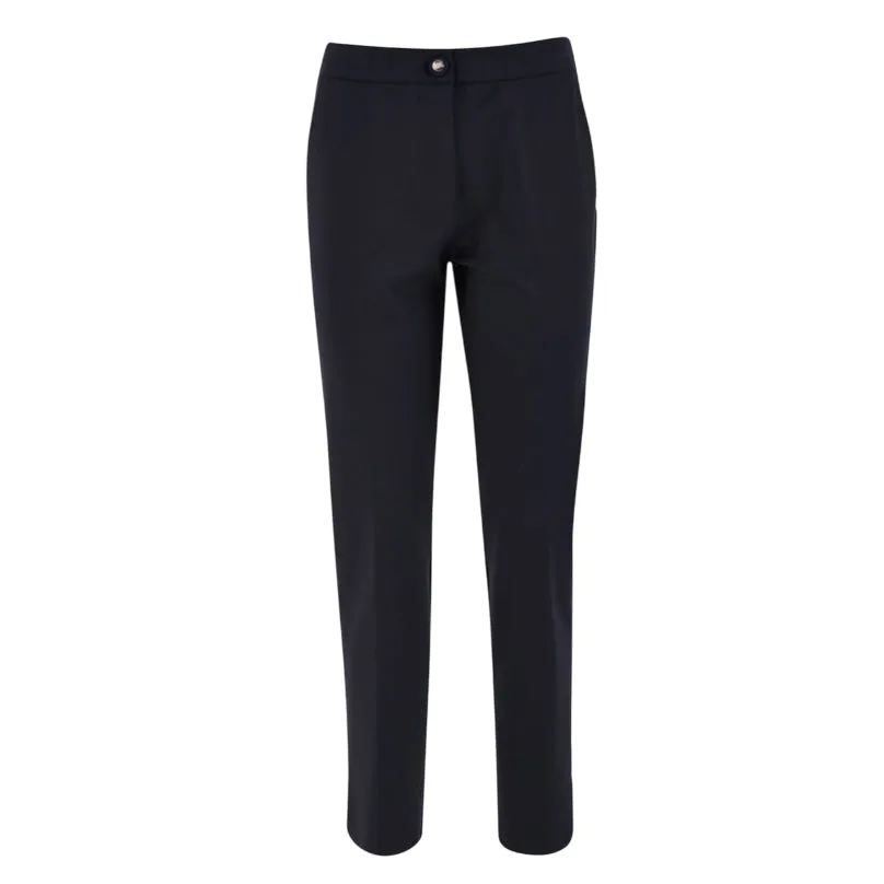 Yes Zee Pantalone Donna Chinos in Punto Milano 1016 P378 CE00 nero Abrasion Resistant Material