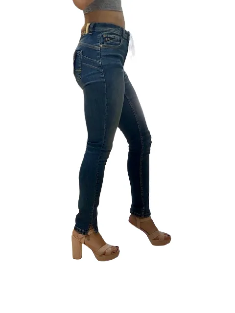 High Rise DurableConstruction Yes Zee Pantalone Jeans donna 5 tasche jeggings P377W205 J712 super stone