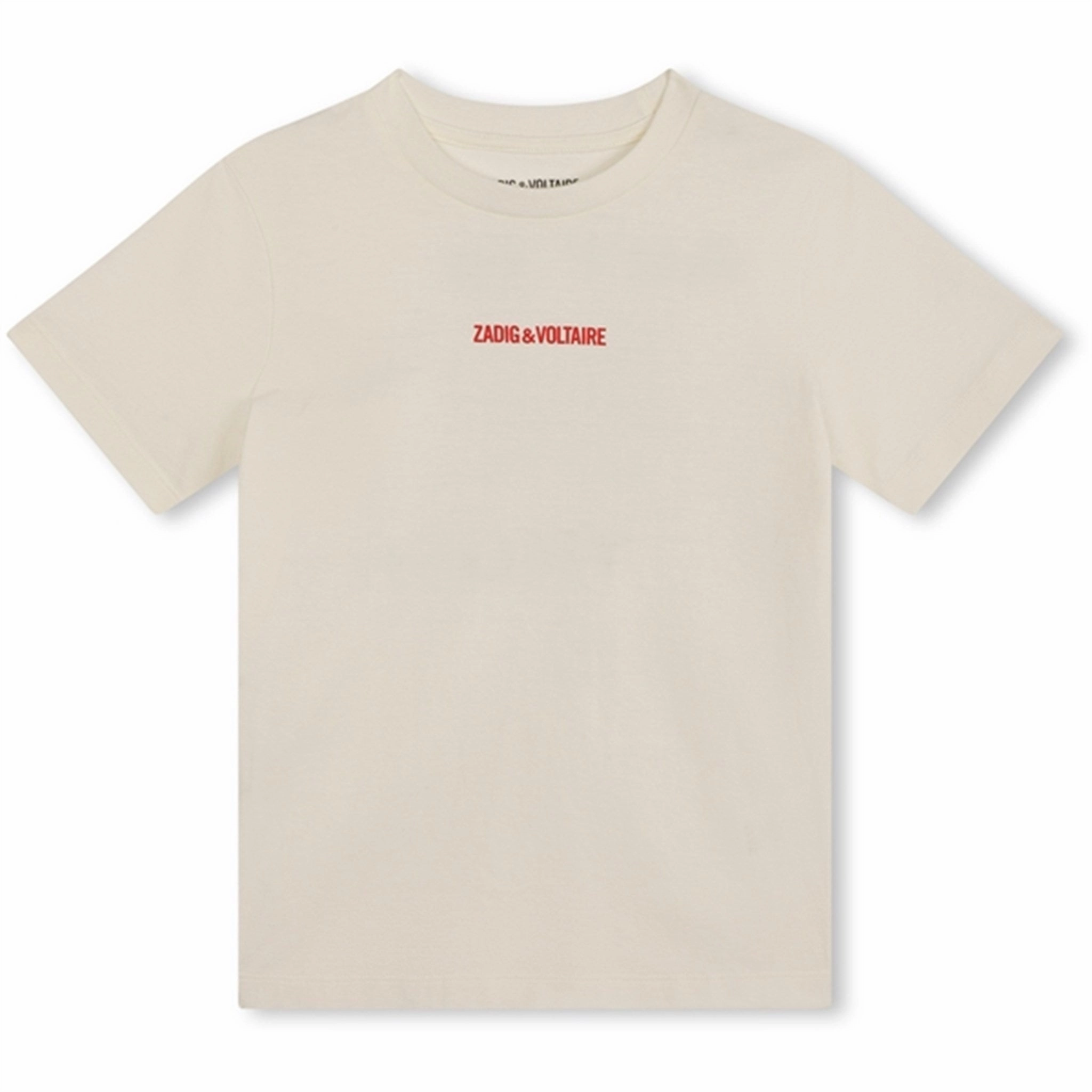 Zadig & Voltaire Cream T-shirt Heavyweight Weave Trendy Piece