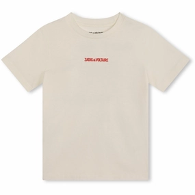 Taped Neckline Quick Dry Technology Zadig & Voltaire Cream T-shirt