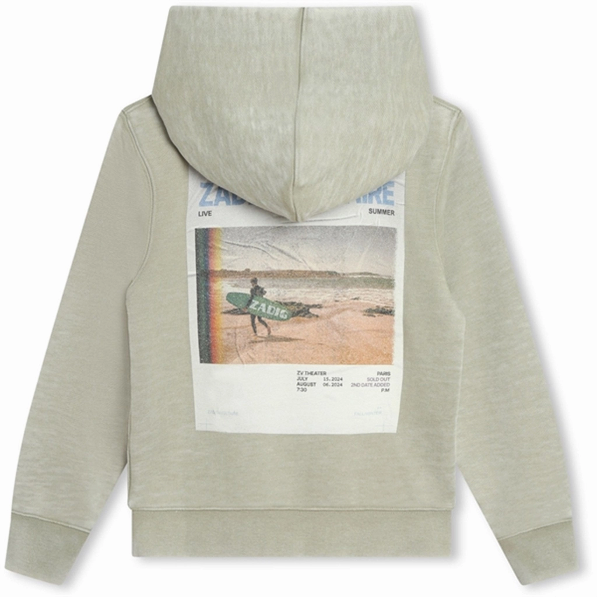 Contrast Stitching Zipper Closure Zadig & Voltaire Trellis Hoodie