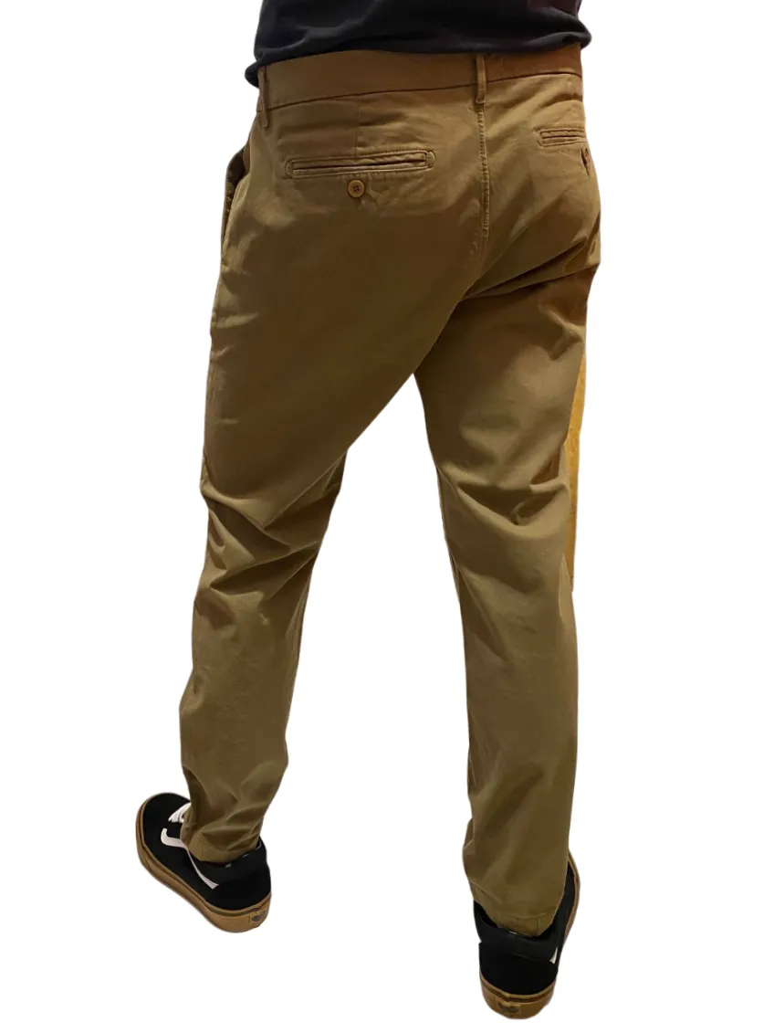 Zero Construction pantalone casual da uomo con tasche America Beddy BED040 2394 BEDDY/6SP tabacco quick dry Smart Wear