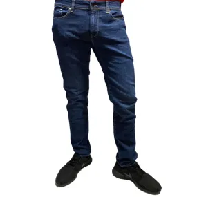 Zero Construction pantalone da uomo jeans 5 tasche Fabaco blu scuro All Day Use Comfort Layer Wear