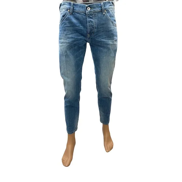 Zero Construction pantalone Jeans da uomo Oric 4103 blu Neutral Daily Wear Adult Fashion