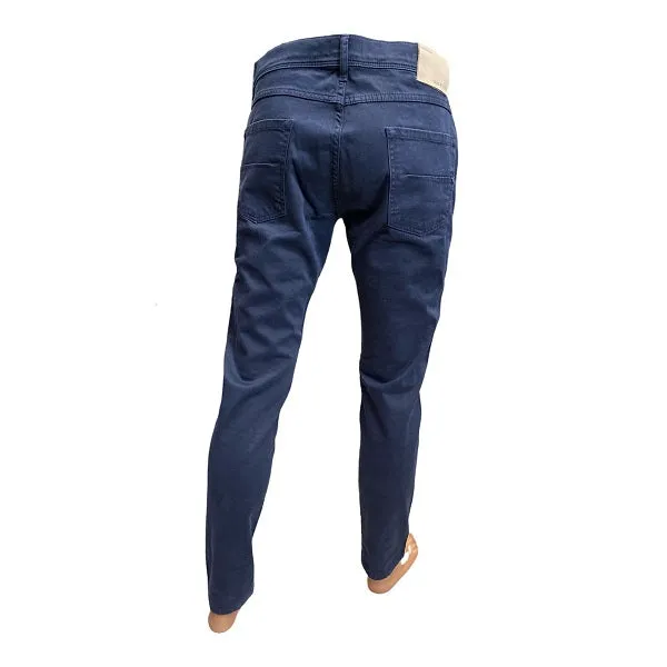 Zero Construction pantalone uomo Fabaco 41054001 4105 blu Low Impact Processing Tear Resistant Denim