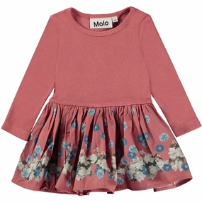 Molo Flower Rain Mini Candi Dress retro-style