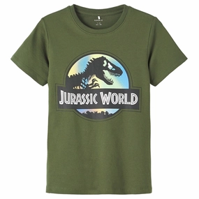 AllSeasonWear Yoga class Name it Rifle Green Jens Jurassic T-Shirt