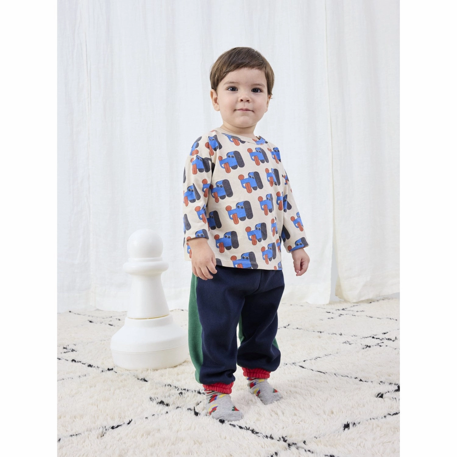 Trendsetter Choice Weekend Outfit Bobo Choses Offwhite Doggy Mate All Over T-Shirt