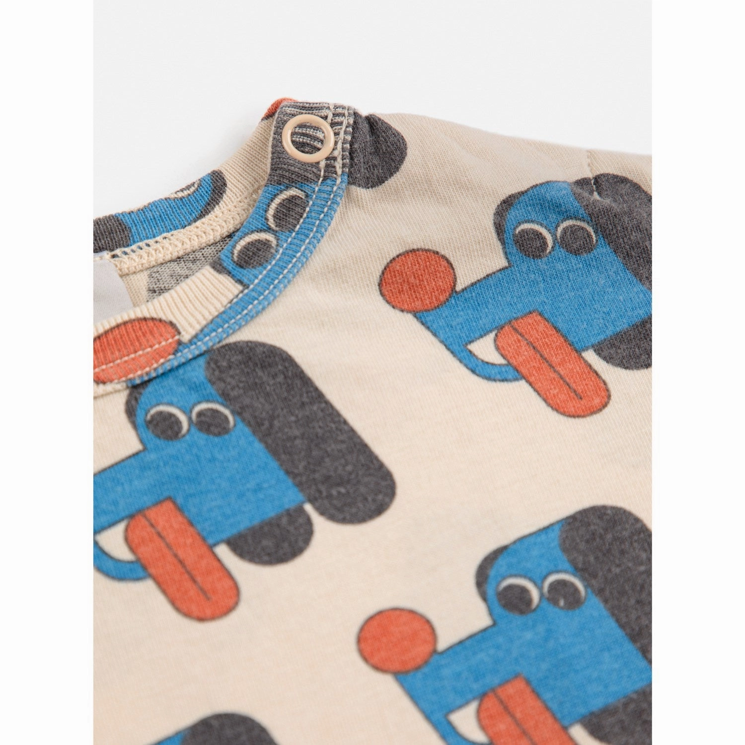 Bobo Choses Offwhite Doggy Mate All Over T-Shirt Essential Wardrobe