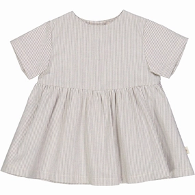 Sporty-Look Texture Rich Wheat Classic Blue Stripe Esmaralda Dress