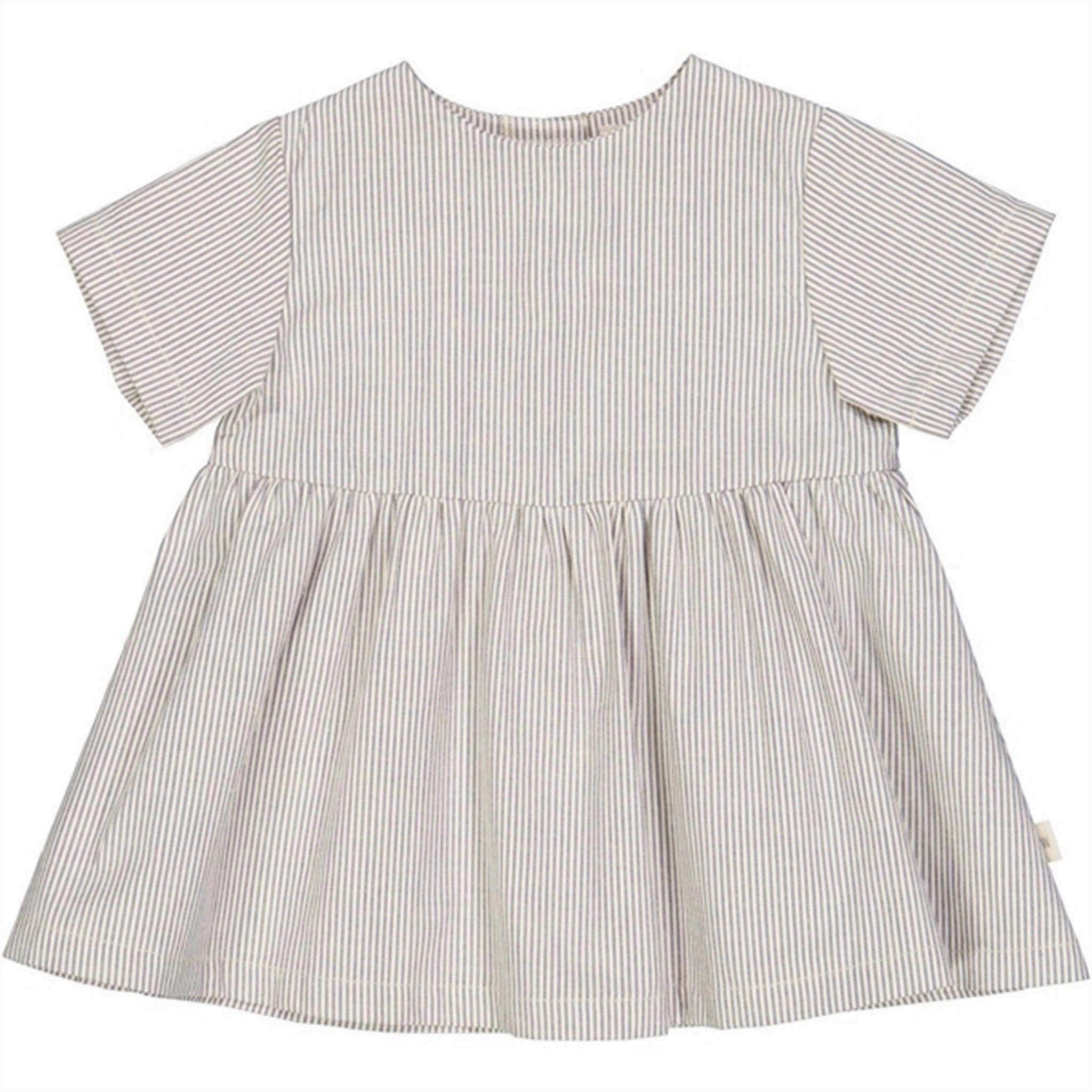 Sporty-Look Texture Rich Wheat Classic Blue Stripe Esmaralda Dress